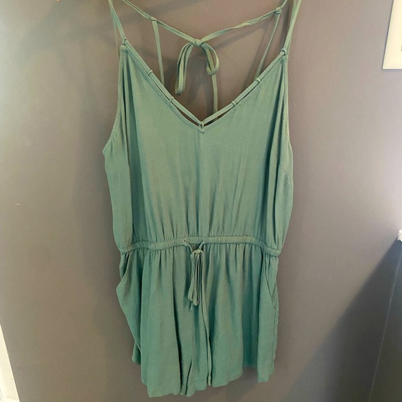 Forever 21 Army Green Romper - Picture 2 of 3